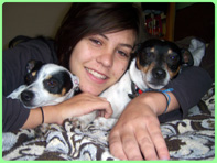 Tegan and her two dogs